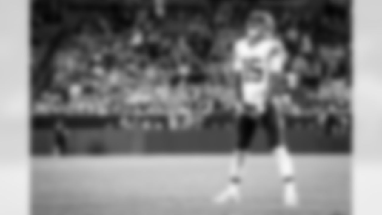 Quarterback Joshua Dobbs (15) during a preseason NFL football game between the Chicago Bears and Cleveland Browns on August 27, 2022 at FirstEnergy Stadium. The Browns lost 21-20.
