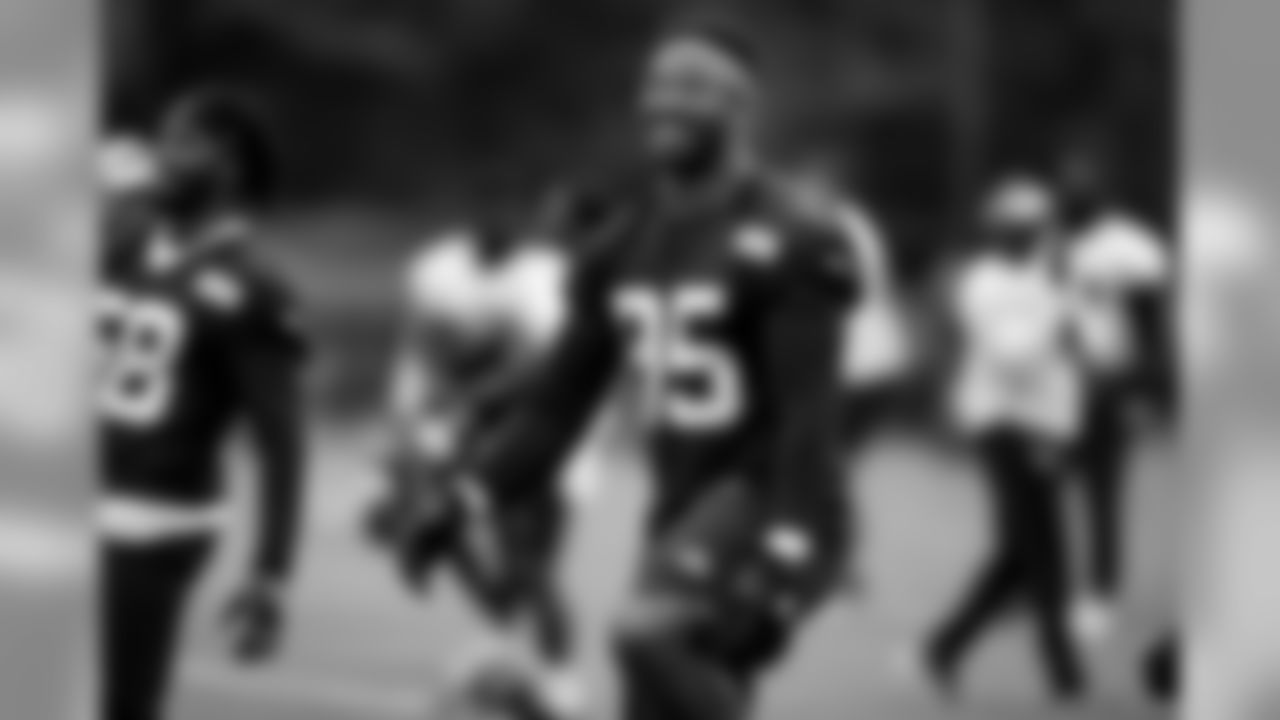 Defensive end Myles Garrett (95) during the ninth practice of OTAs on May 30, 2019.
