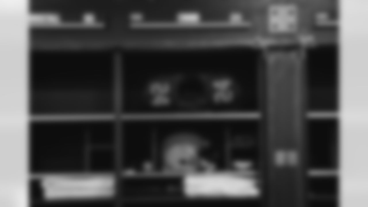 The locker room before a NFL football game between the New Orleans Saints and Cleveland Browns on December 24, 2022 at FirstEnergy Stadium.