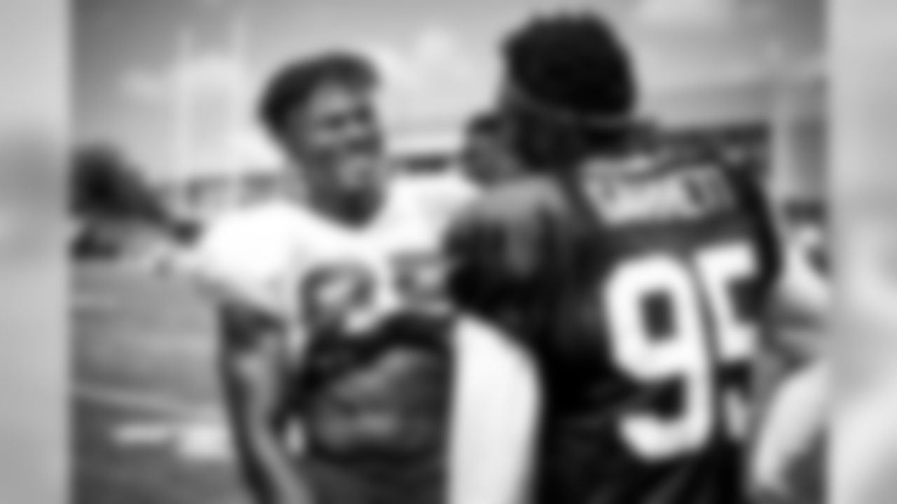Check out our favorite photos of David Njoku and Myles Garrett