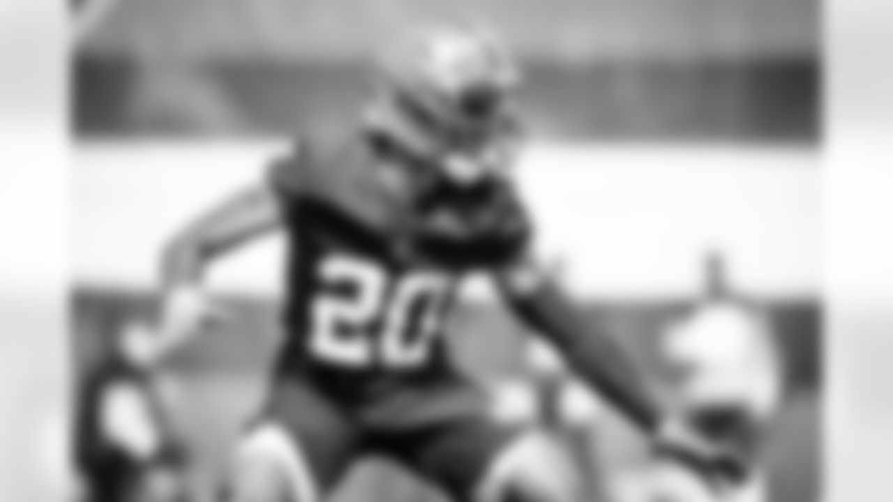 Cornerback Greg Newsome II (20) during the first day of training camp on July 28, 2021.