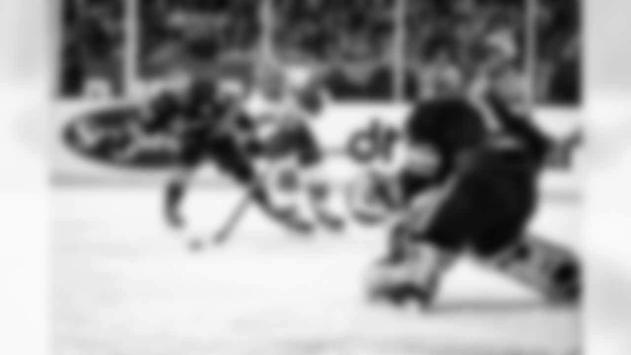 Michigan Wolverines vs Ohio State Buckeyes Faceoff on the Lake at FirstEnergy Stadium on February 18, 2023. Ohio State won 4-2.