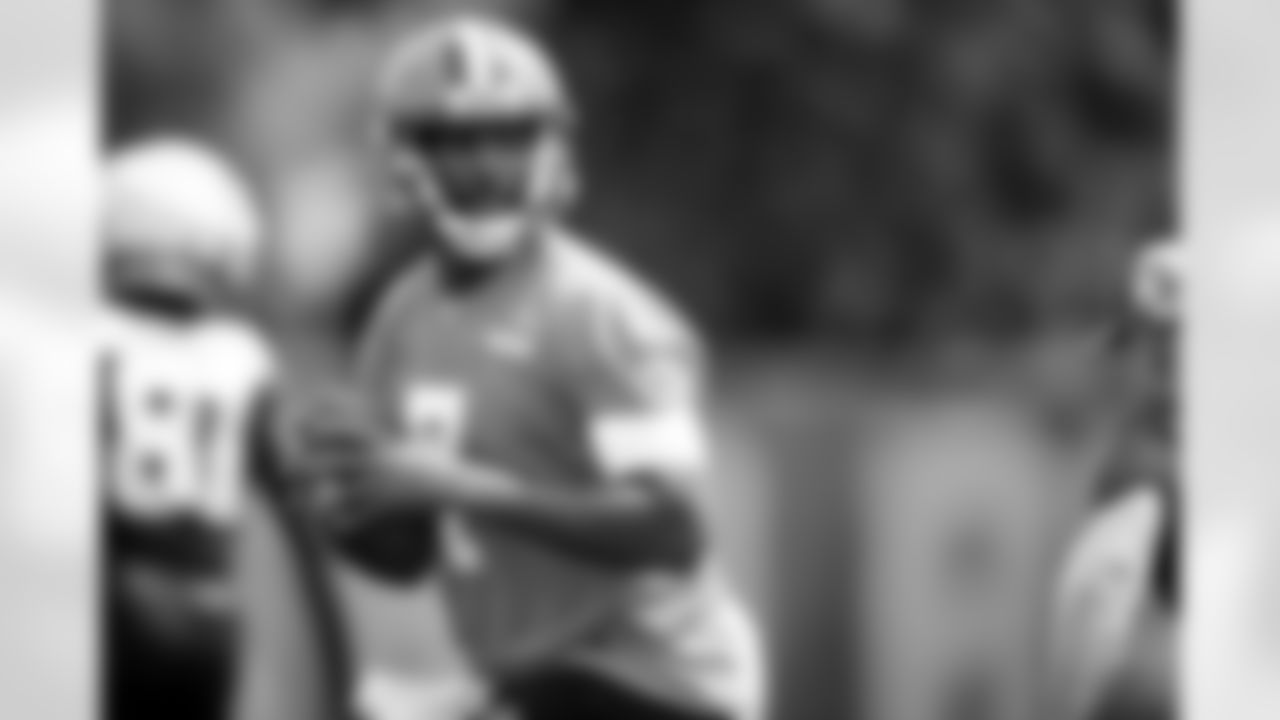 Quarterback Jacoby Brissett (7) during the second day of training camp at CrossCountry Mortgage Campus on July 28, 2022.