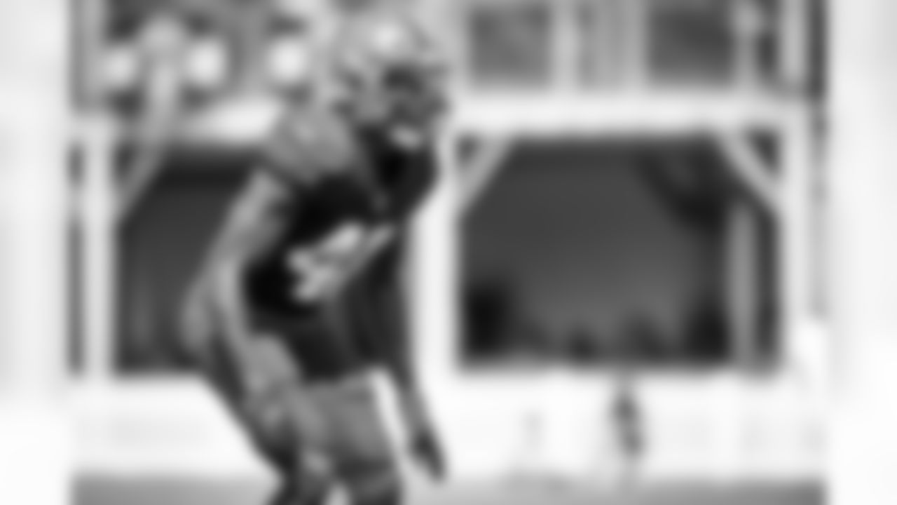 Safety Elijah Benton (48) during the seventh day of training camp on August 4, 2021.