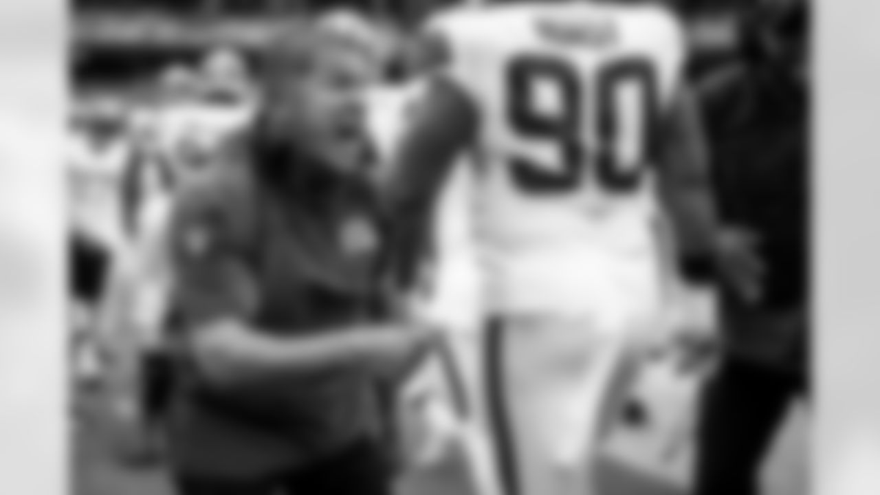 Safeties Coach Ephraim Banda during a preseason NFL football game between the Cleveland Browns and Kansas City Chiefs on August 26, 2023 at GEHA Field at Arrowhead Stadium. The Browns lost 32-33.