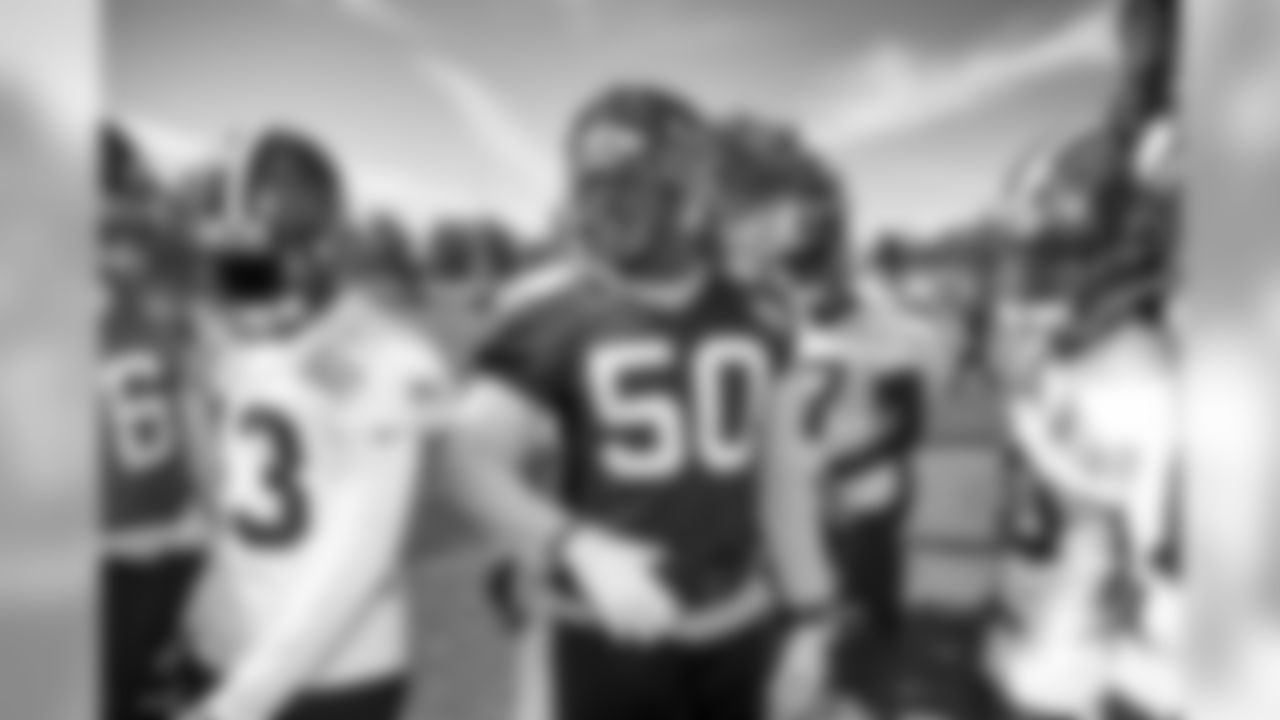 Defensive end Chris Smith (50) during practice on September 25, 2019