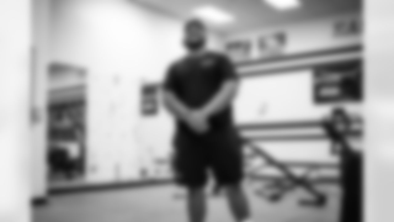 Defensive tackle Siaki Ika during a visit to East High School in Salt Lake City, Utah on May 9, 2023.