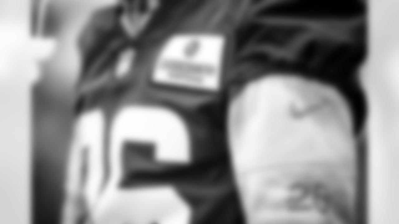 A CrossCountry Mortgage jersey patch during practice on December 22, 2021.