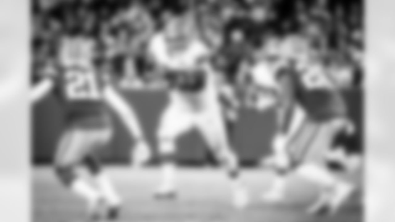 Offensive tackle Michael Dunn (68) during a NFL football game between the Cleveland Browns and Green Bay Packers on December 25, 2021 at Lambeau Field. The Browns lost 22-24.