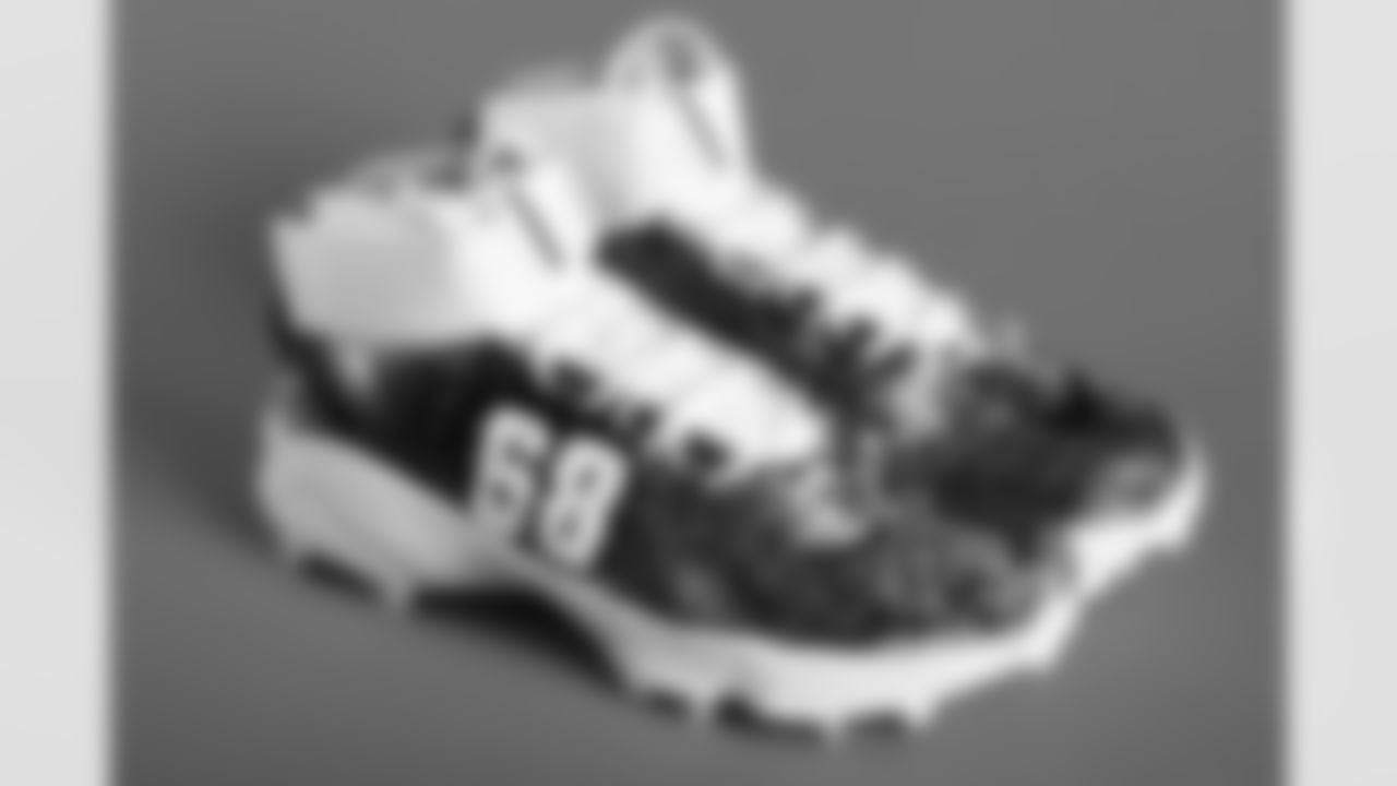 Offensive tackle Michael Dunn (68) - Breast Cancer Awareness; American Cancer Society