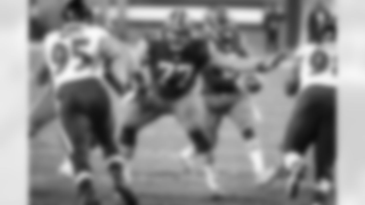 Offensive guard Wyatt Teller (77) during a NFL Monday Night Football game between the Baltimore Ravens and Cleveland Browns on December 14, 2020 at FirstEnergy Stadium. The Browns lost 47-42.