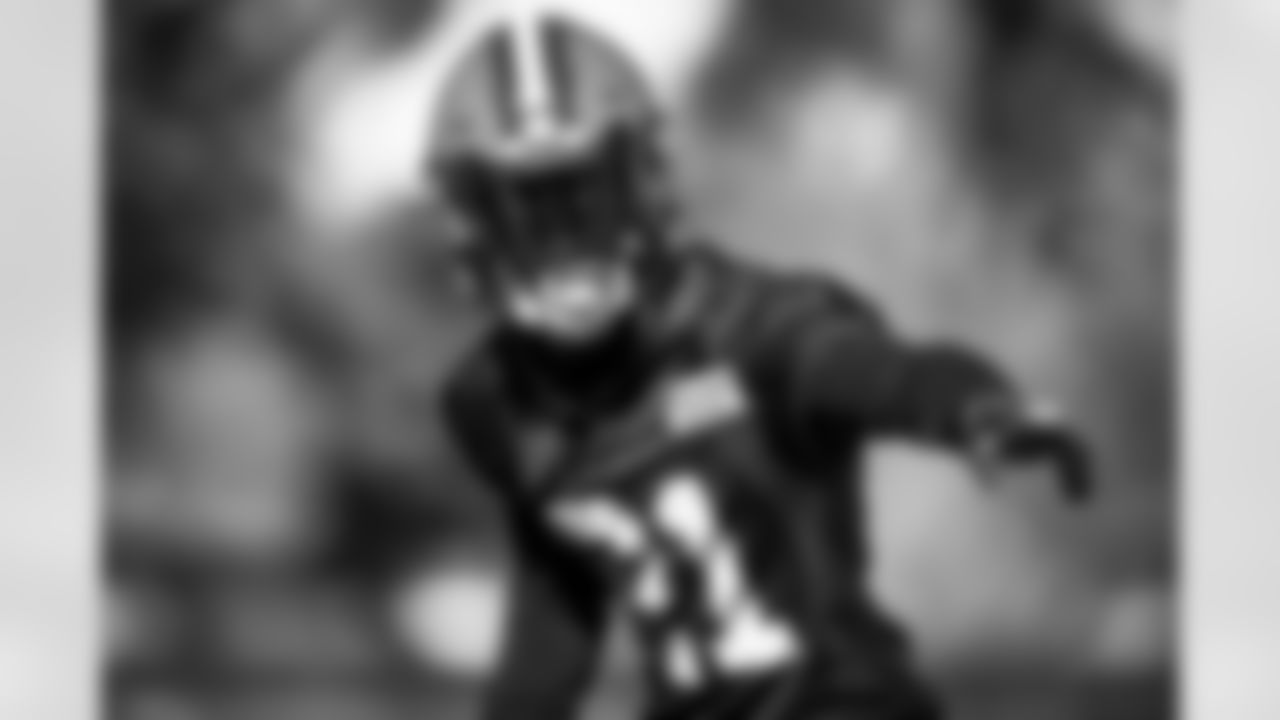 Cornerback Denzel Ward (21) during practice on October 15, 2019