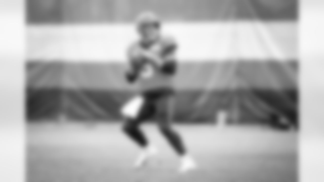 Quarterback Case Keenum (5) during practice on December 30, 2021.