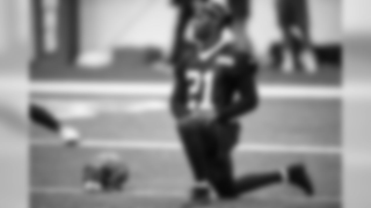 Cornerback Denzel Ward (21) during the last day of minicamp on June 6, 2019.
