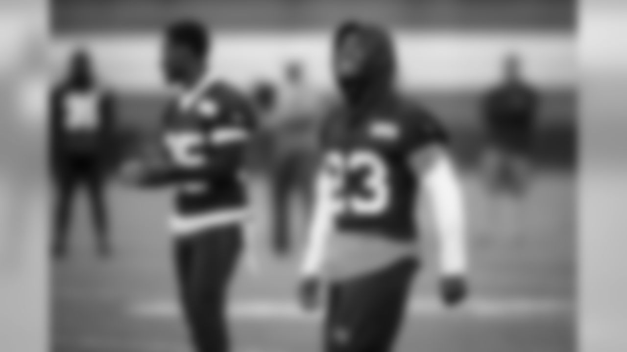 Safety Damarious Randall (23) during the fifth practice of OTAs on May 22, 2019.