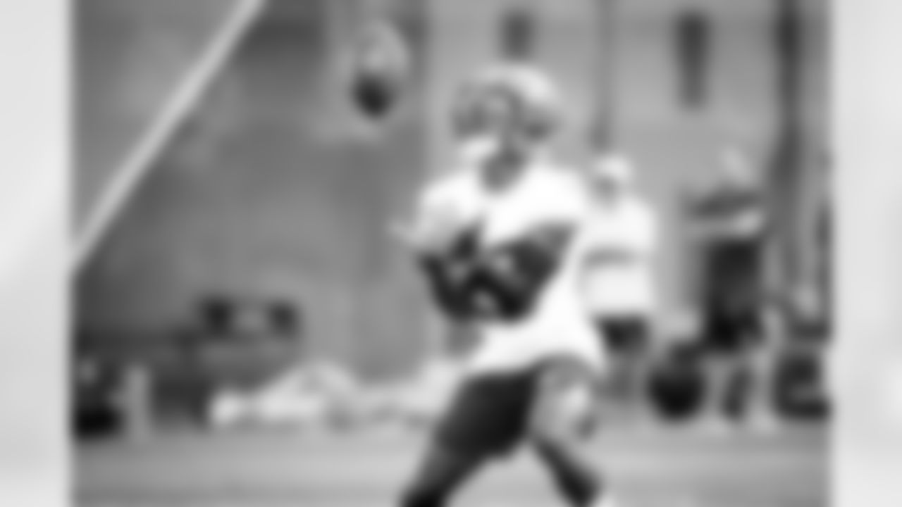 Running back Demetric Felton (25) during the third day of training camp on July 30, 2021.