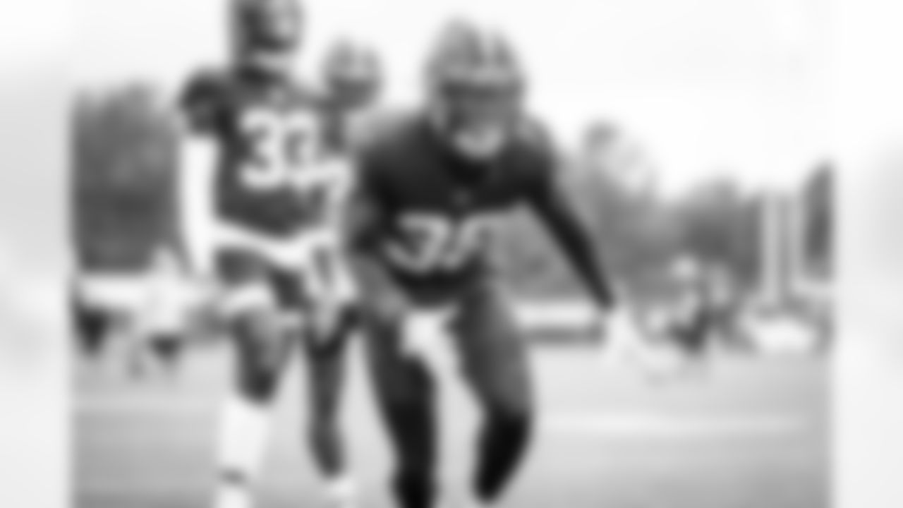 Cornerback A.J. Green (38) during the fifteenth day of training camp on August 18, 2021.
