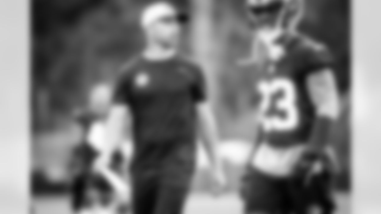 Defensive Backs Coach Jeff Howard during the fifteenth day of training camp on August 18, 2021.