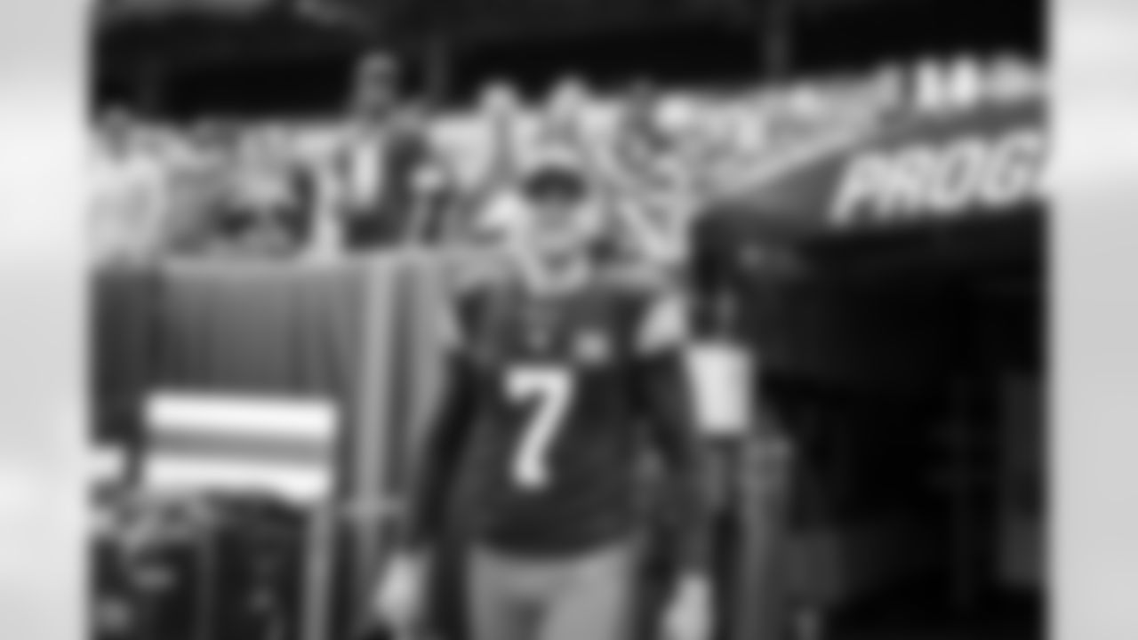 Kicker Dustin Hopkins (7) before a NFL football game between the Cincinnati Bengals and Cleveland Browns on September 10, 2023 at Cleveland Browns Stadium.