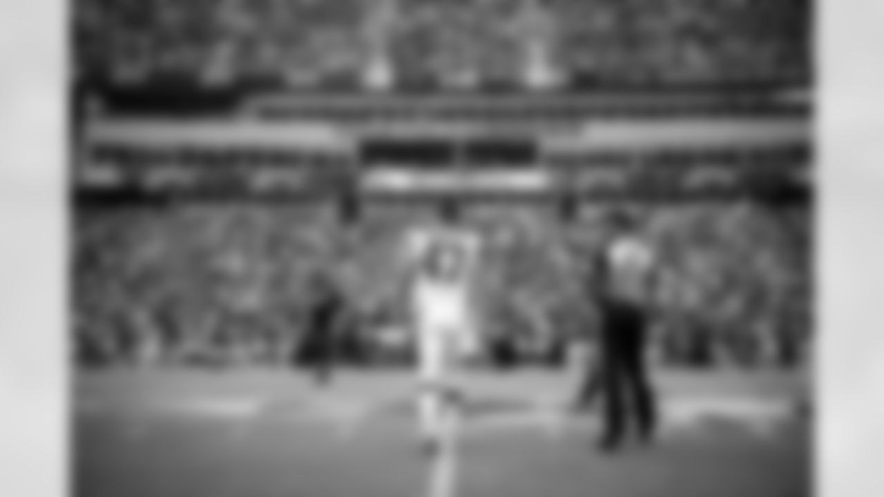 Long snapper Charley Hughlett (47) before a preseason NFL football game between the Cleveland Browns and Kansas City Chiefs on August 26, 2023 at GEHA Field at Arrowhead Stadium. The Browns lost 32-33.