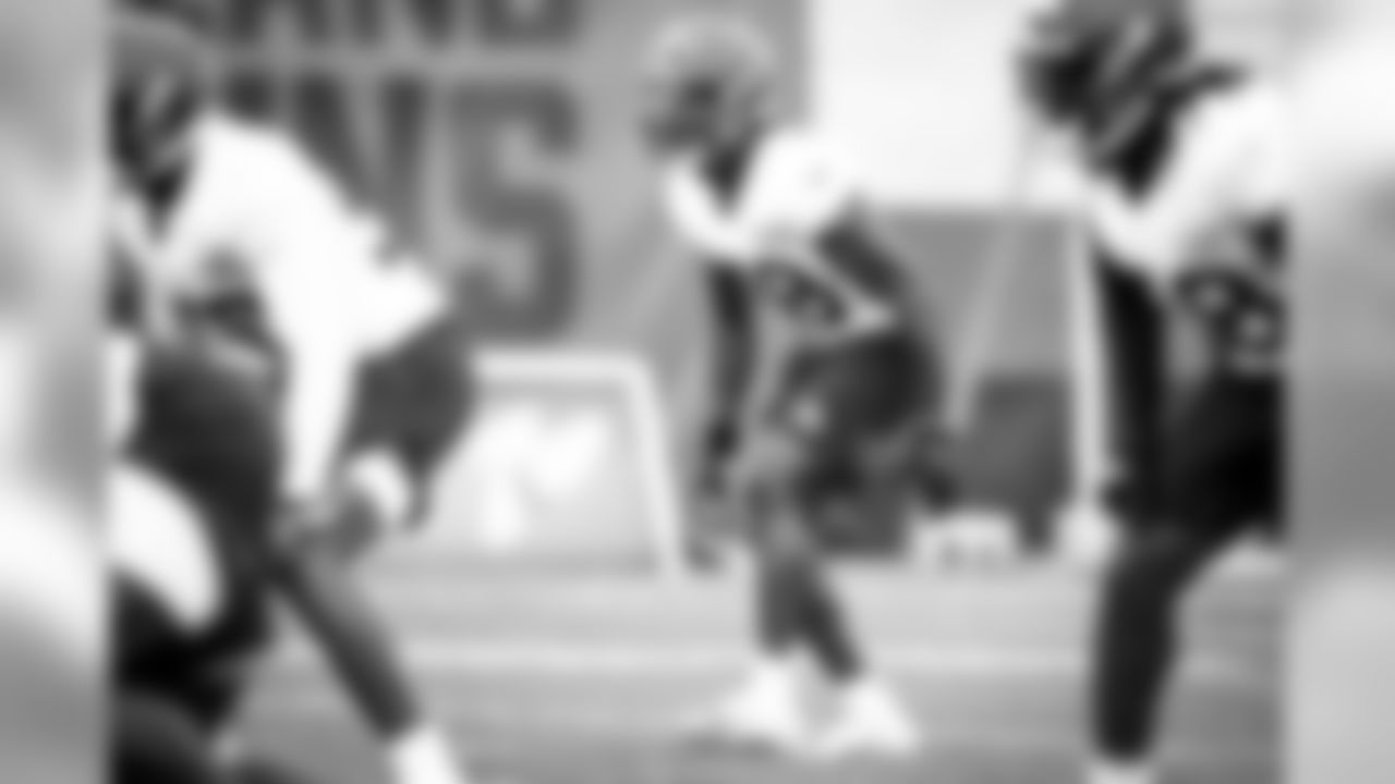 Safety Elijah Benton (48) during practice on August 16, 2020