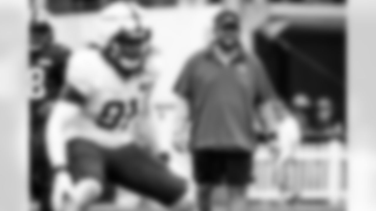 Defensive Line Coach Ben Bloom during Day 7 of Training Camp at CrossCountry Mortgage Campus on August 1, 2023.