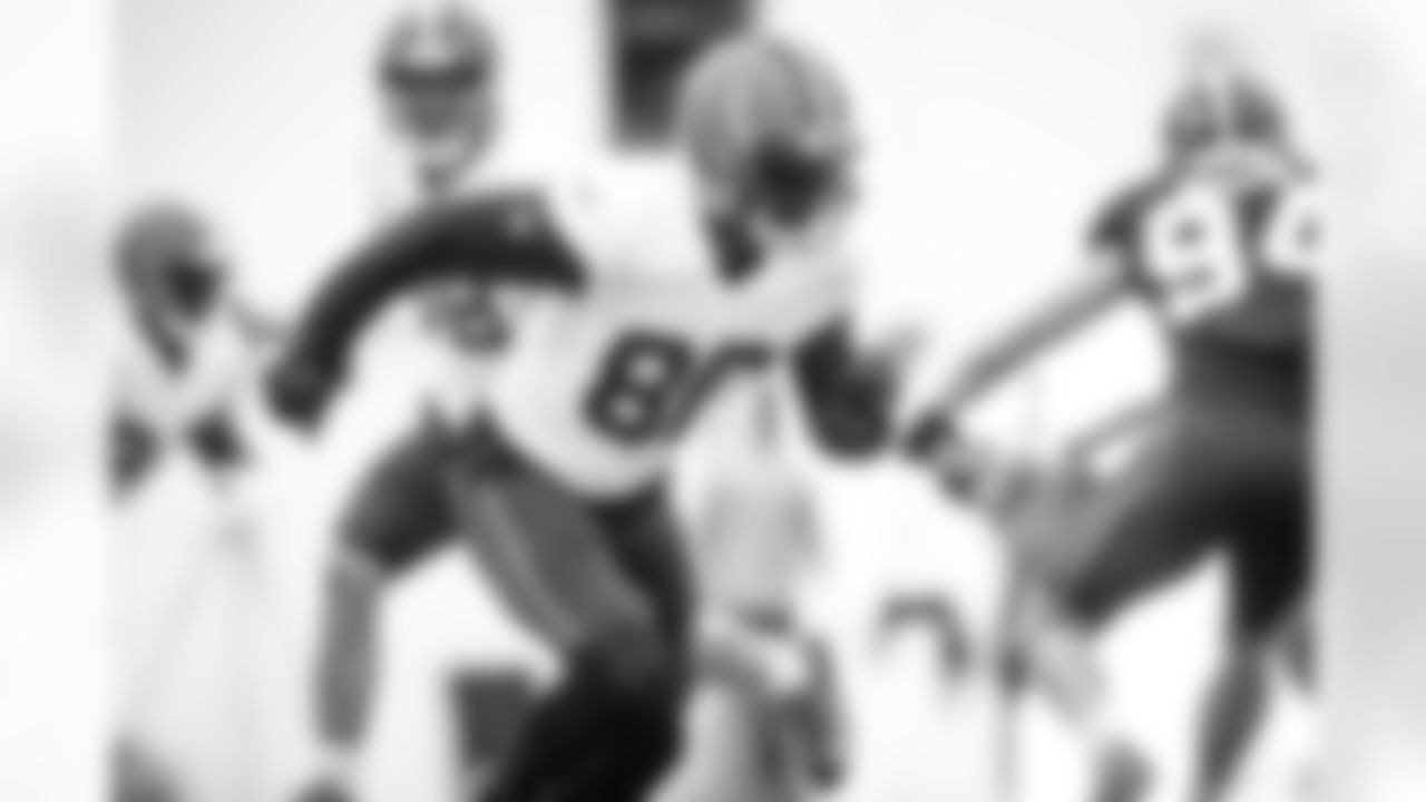 Wide receiver Jarvis Landry (80) during the twelfth day of training camp on August 11, 2021.