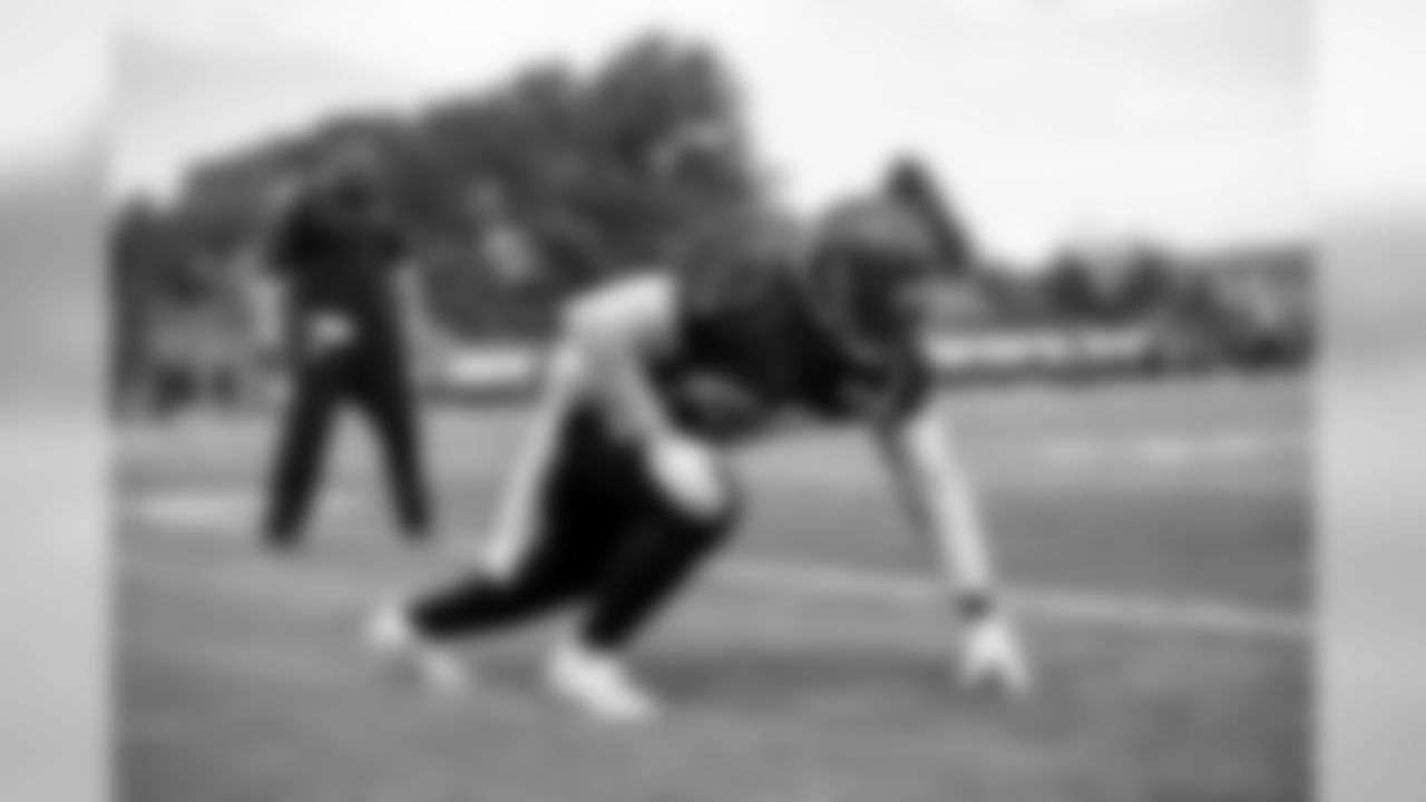 Defensive end Chris Smith (50) during the ninth practice of OTAs on May 30, 2019.