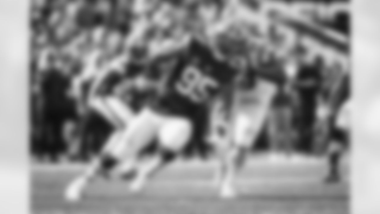 Defensive end Myles Garrett (95) during a NFL football game between the Cleveland Browns and Carolina Panthers on September 11, 2022 at Bank of America Stadium.