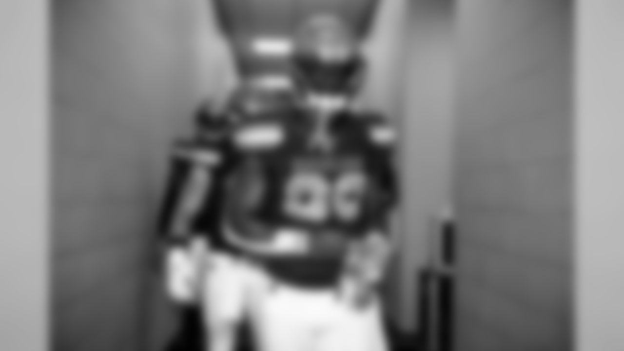 Running Back D'Ernest Johnson (30) leaves the locker room before the Browns vs. Colts preseason game.