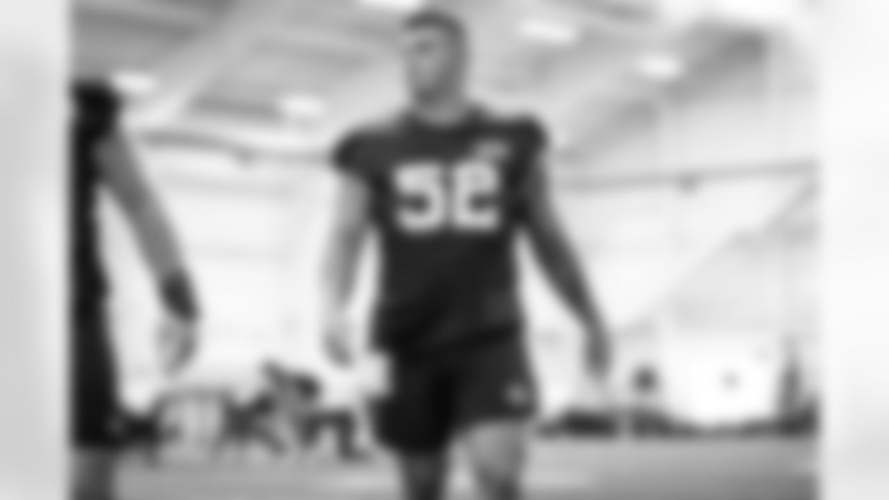 Guard Dawson Deaton (52) during the first day of the acclimation period at CrossCountry Mortgage Campus on July 27, 2022.