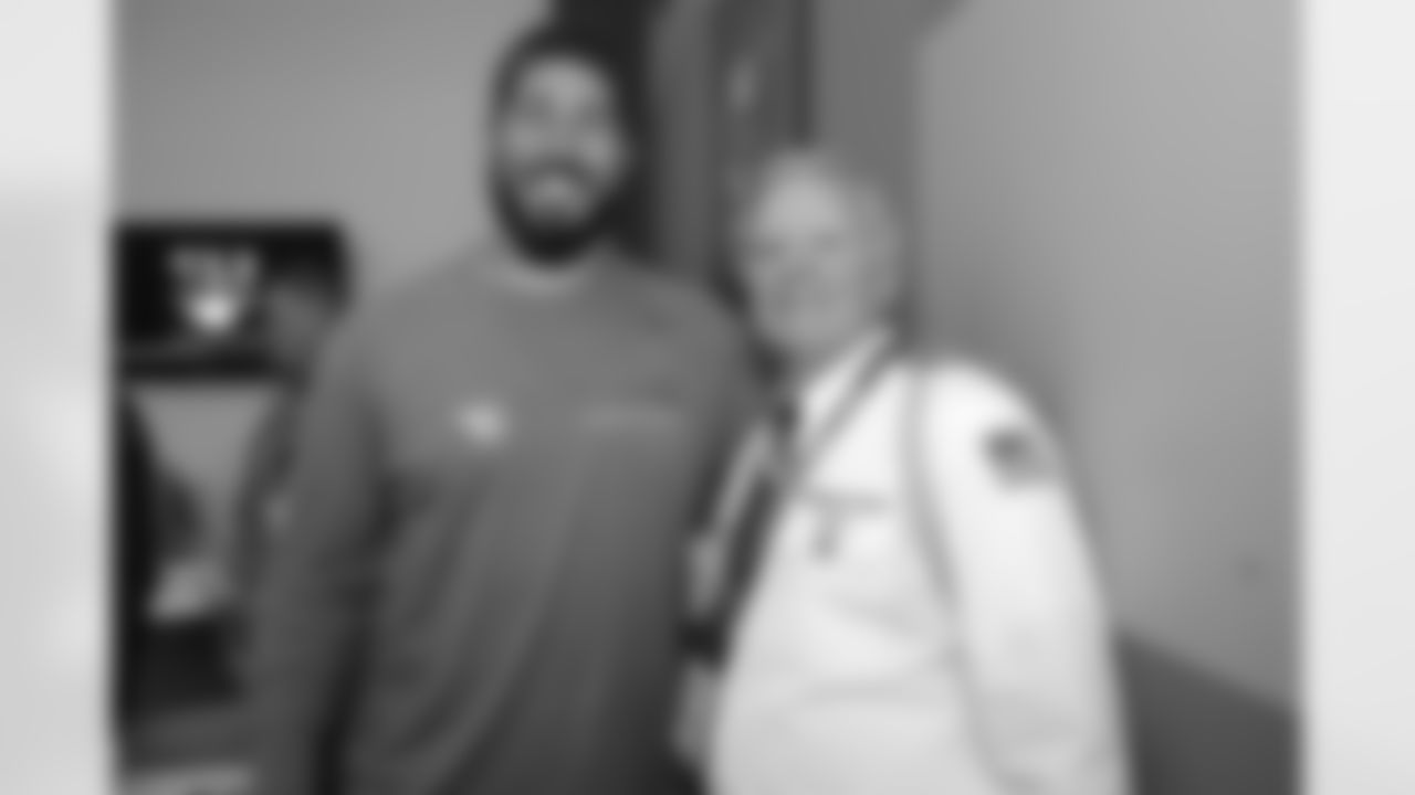 More than 75 active military members and veterans visited the Browns' team facility in Berea on Wednesday.