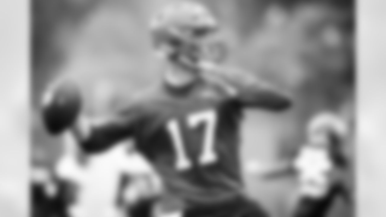 Quarterback Kyle Lauletta (17) during the fifth day of phase three on June 2, 2021.