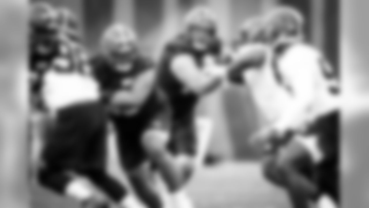 Offensive guard Joel Bitonio (75) during practice on August 16, 2020