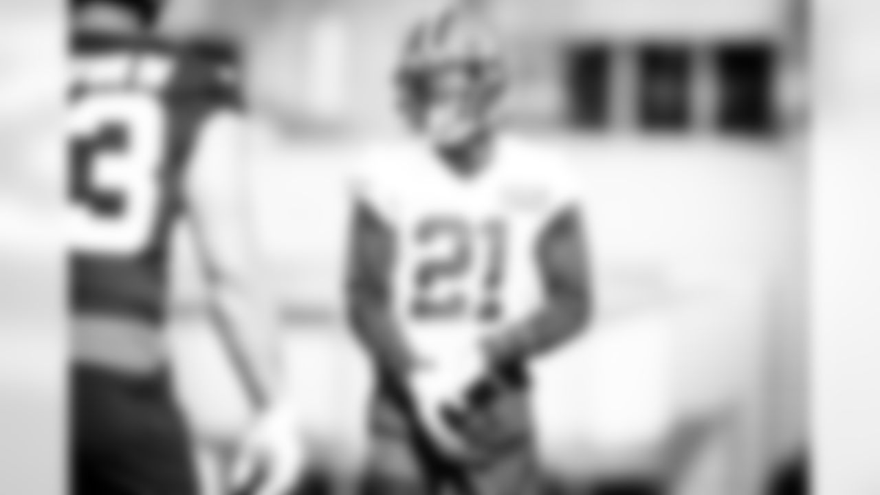 Cornerback Denzel Ward (21) during practice on September 21, 2020