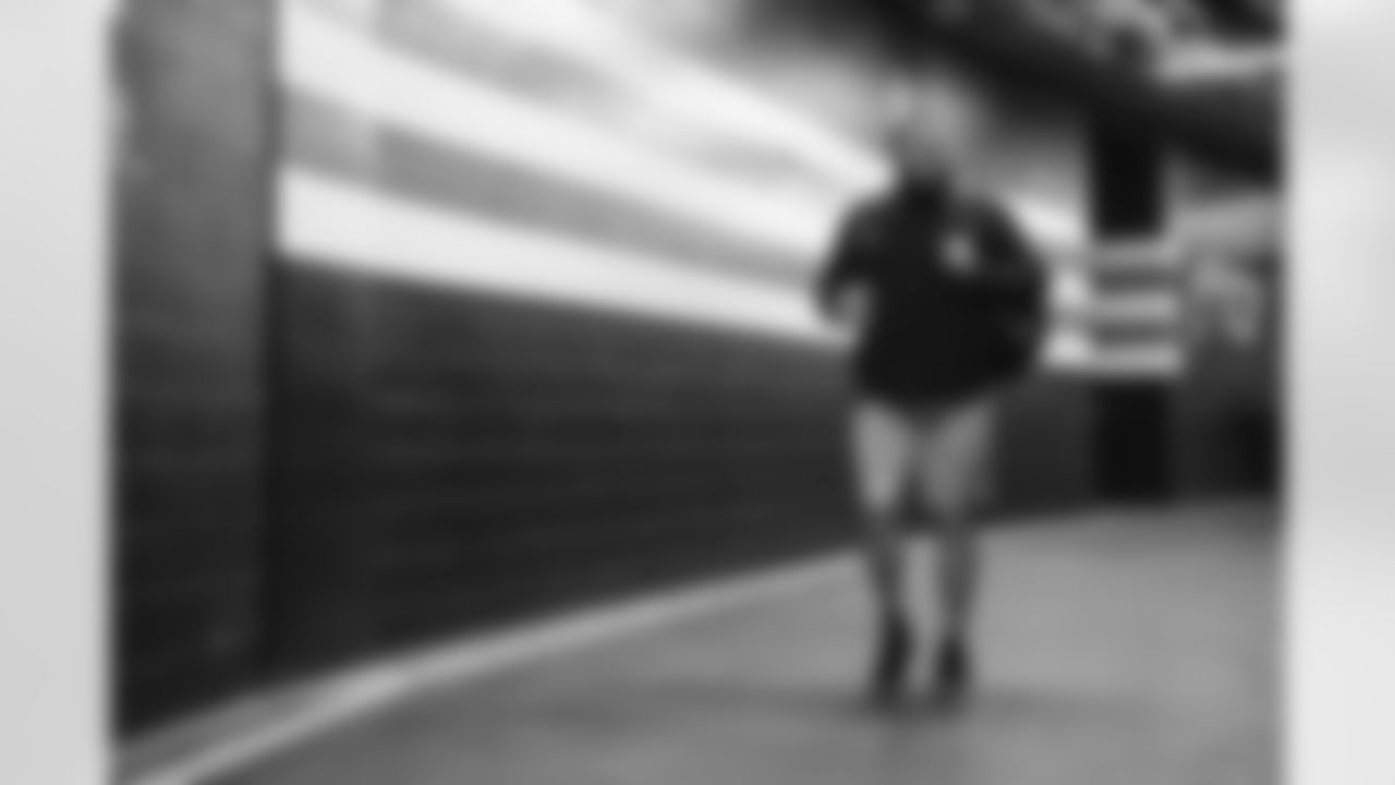 Offensive guard Joel Bitonio (75) arrive at the stadium before a NFL football game between the New England Patriots and Cleveland Browns on October 16, 2022 at FirstEnergy Stadium.
