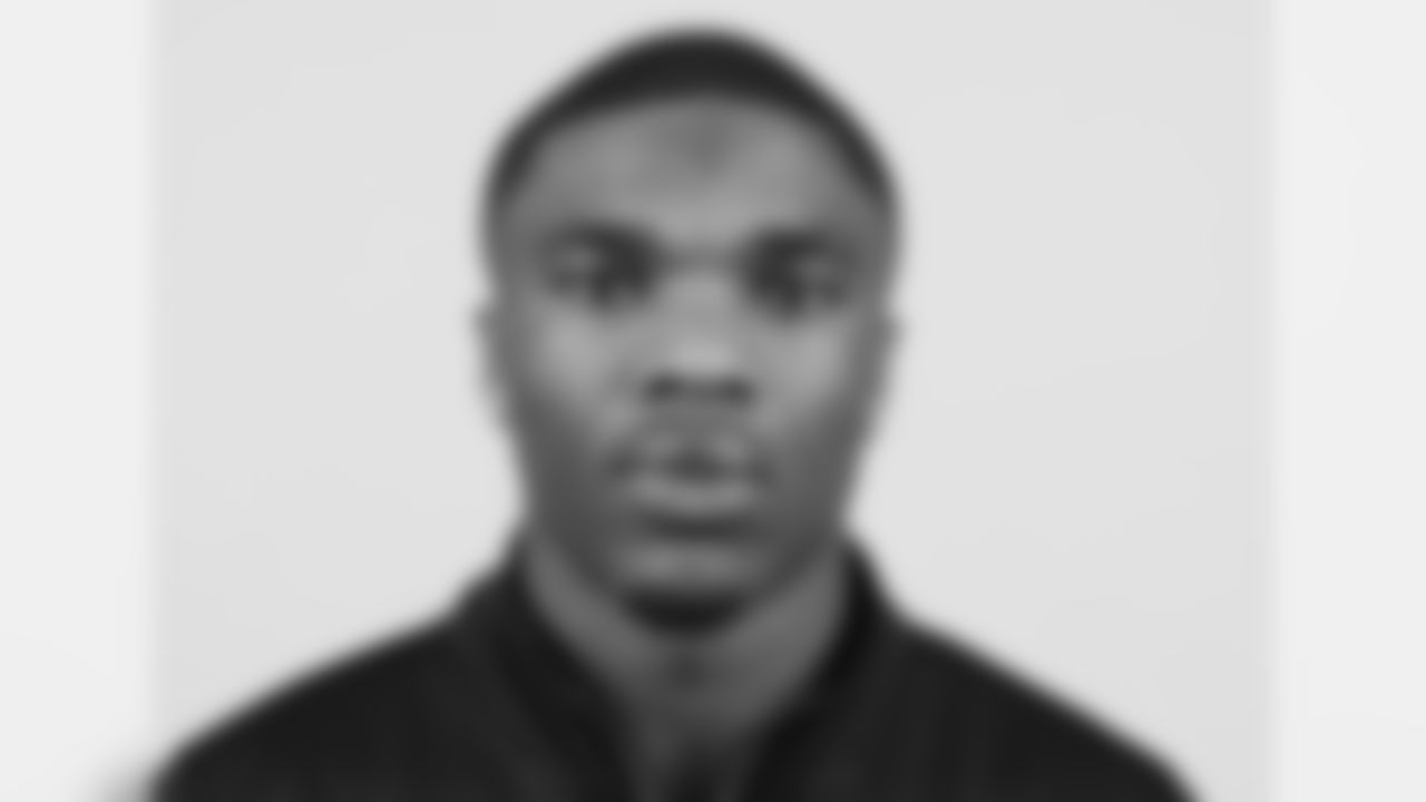 Ohio St. cornerback Jeff Okudah poses for a headshot during the 2020 NFL Scouting Combine, Thursday, Feb. 27, 2020 in Indianapolis. (Ben Liebenberg via AP)
