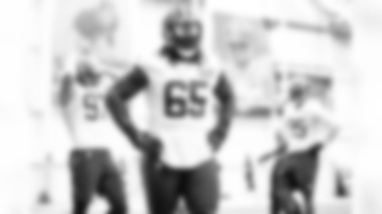 Defensive tackle Larry Ogunjobi (65) during practice on September 7, 2020