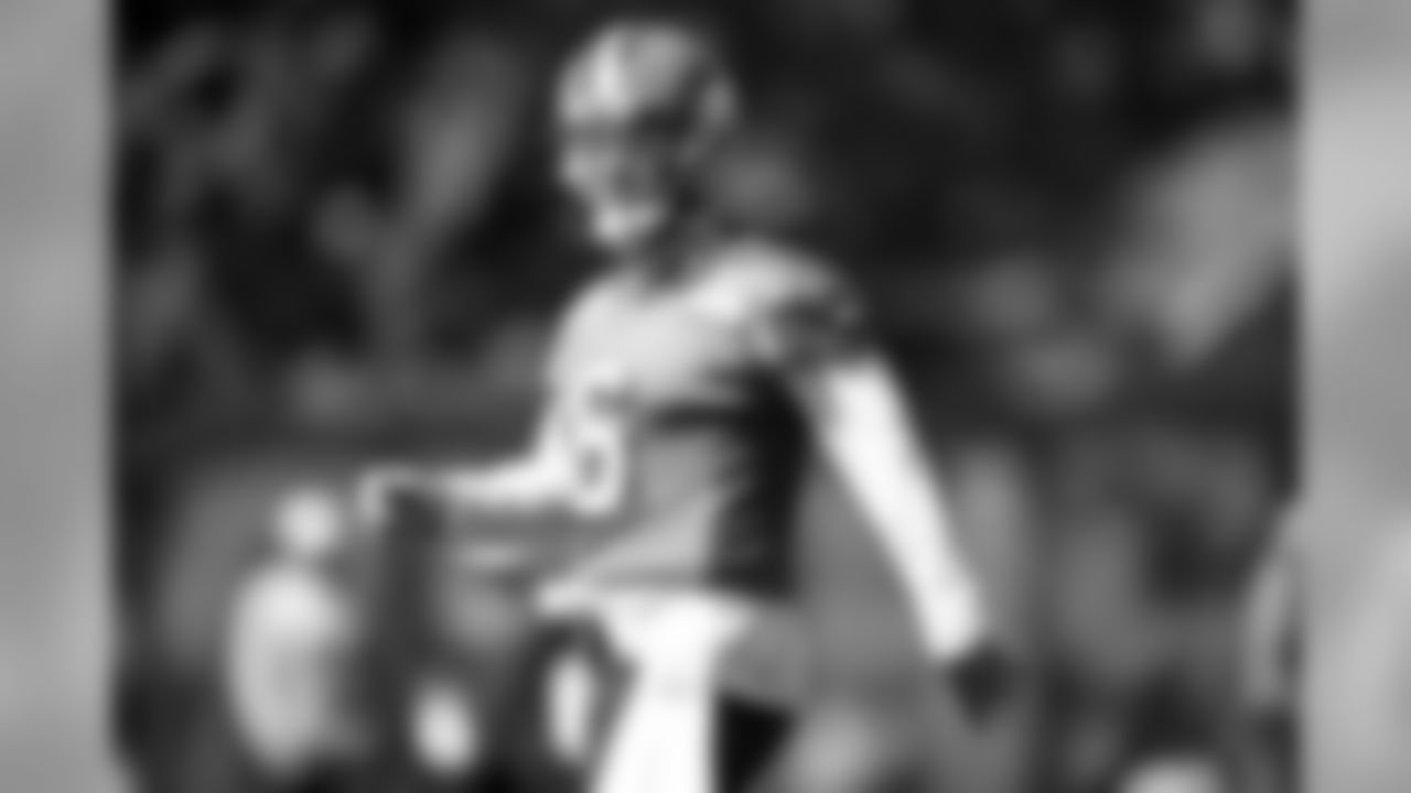 Quarterback Baker Mayfield (6) during practice on September 18, 2019