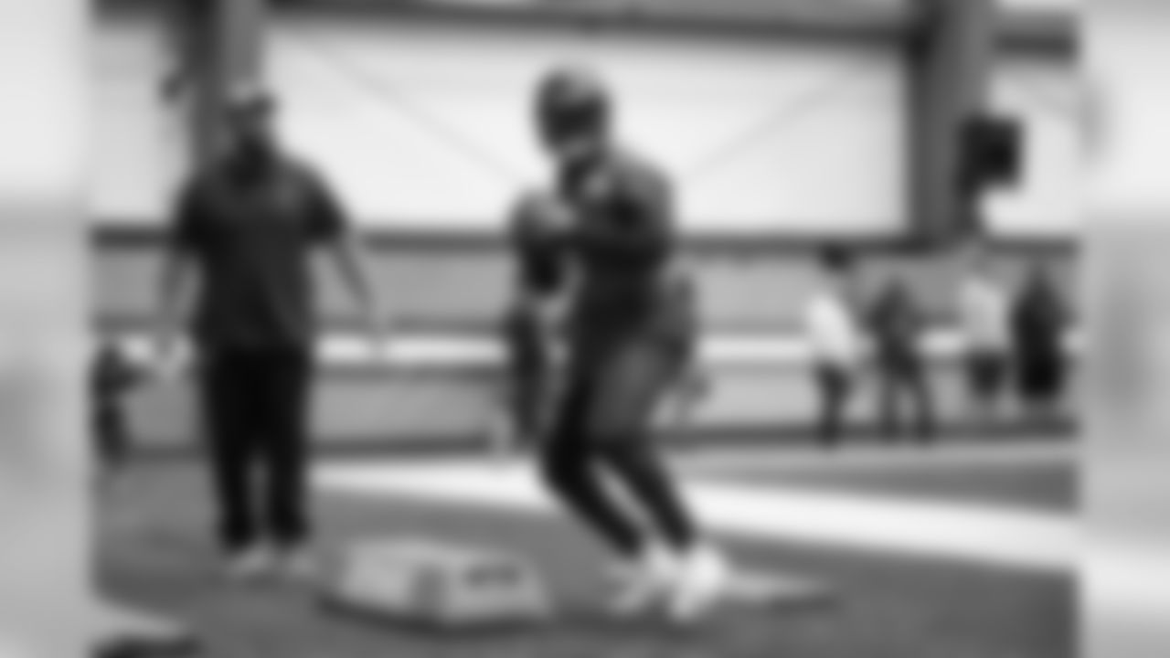 Quarterback Baker Mayfield (6) during the last day of minicamp on June 6, 2019.
