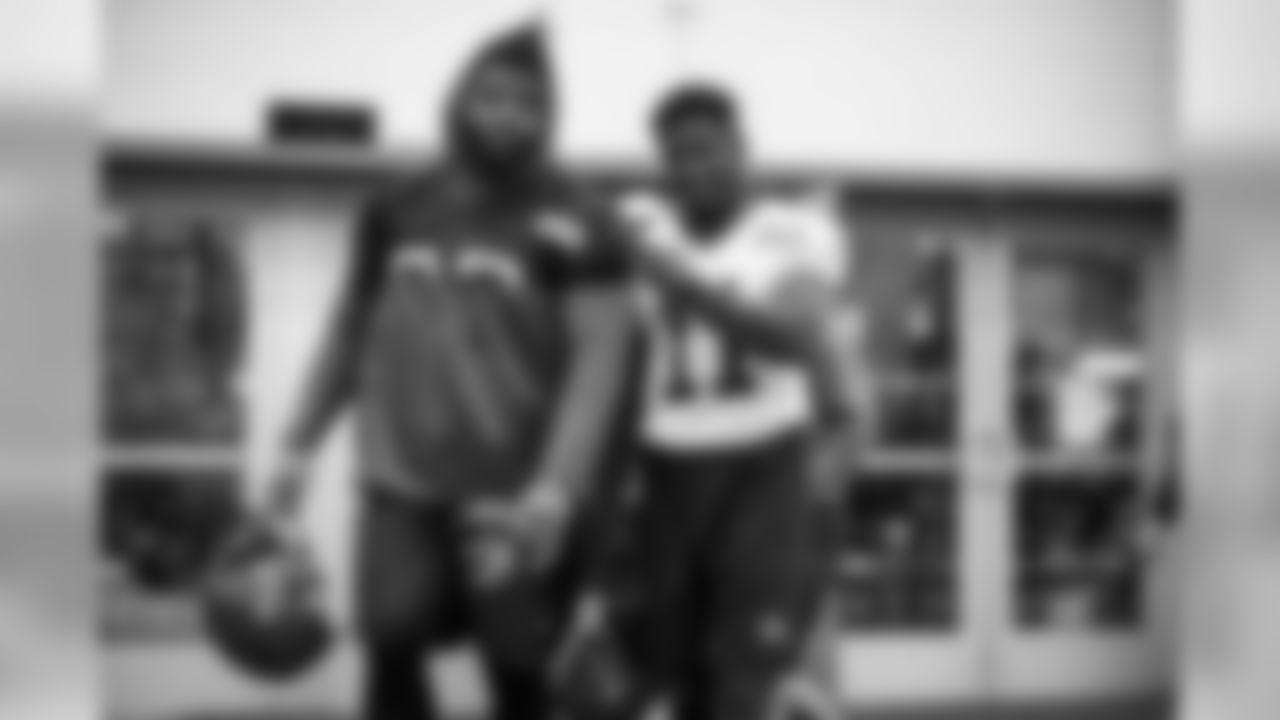 Wide receiver Antonio Callaway (11) and Defensive tackle Sheldon Richardson (98) during the second day of minicamp on June 5, 2019.