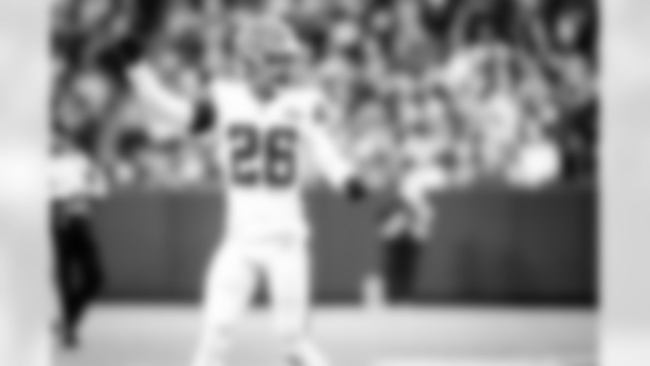 Cornerback Greedy Williams (26) during a NFL football game between the Cleveland Browns and Green Bay Packers on December 25, 2021 at Lambeau Field. The Browns lost 22-24.