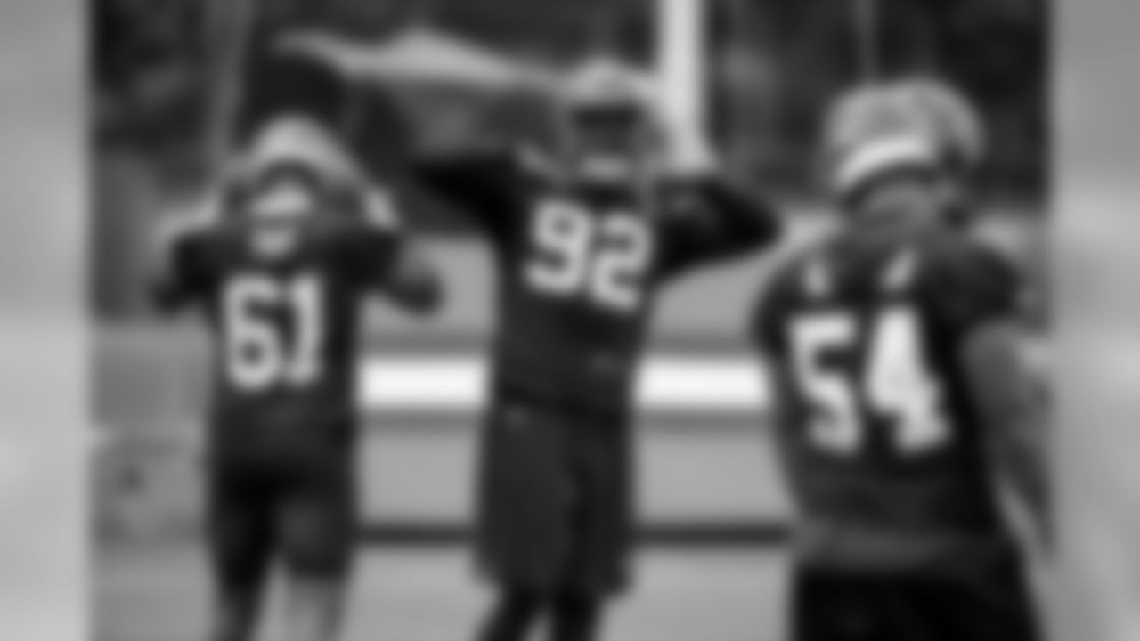 Defensive end Chad Thomas (92) during the ninth practice of OTAs on May 30, 2019.