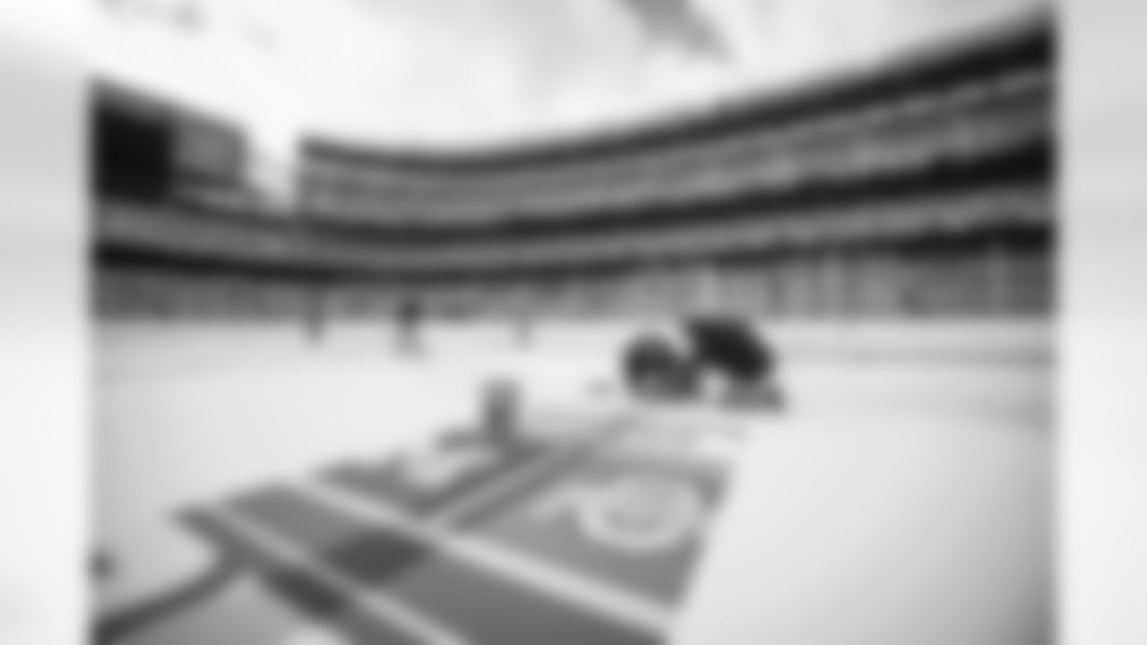 Faceoff on the Lake stadium setup at FirstEnergy Stadium on February 10, 2023.