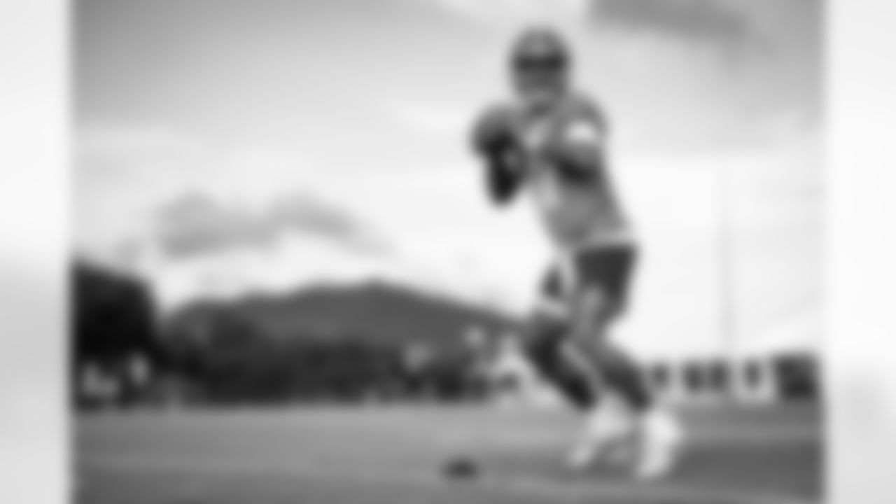 Quarterback Dorian Thompson-Robinson (17) during Day 6 of Training Camp at The Greenbrier on July 30, 2023.