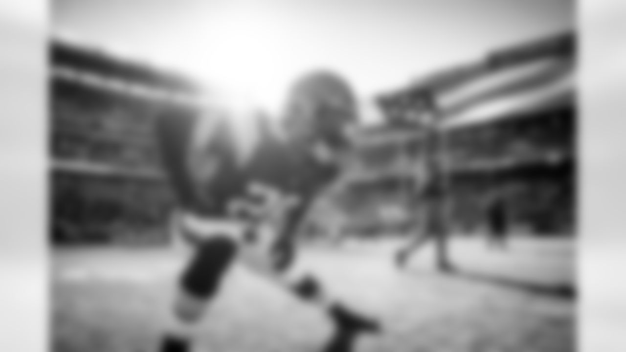Linebacker Jeremiah Owusu-Koramoah (28) before a NFL football game between the Baltimore Ravens and Cleveland Browns on December 12, 2021 at FirstEnergy Stadium. The Browns won 24-22.