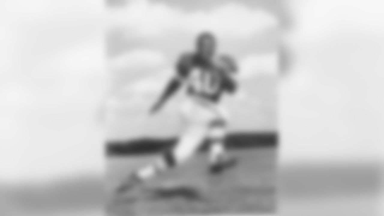 Prentice Gautt wore the number as a running back in 1960.