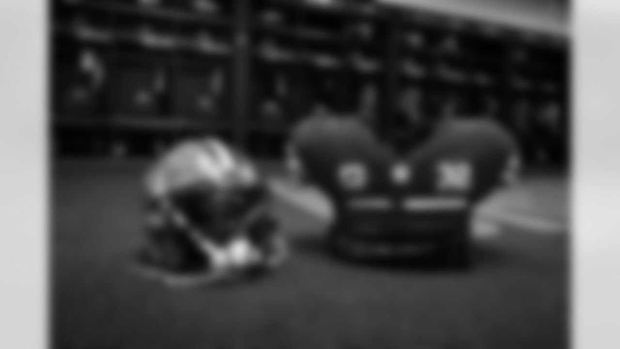 The locker room before a NFL football game between the Cincinnati Bengals and Cleveland Browns on September 10, 2023 at Cleveland Browns Stadium.