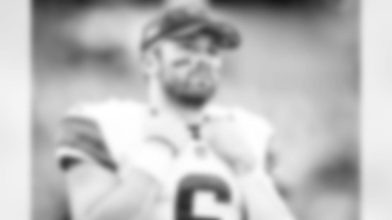 Quarterback Baker Mayfield (6) during a NFL football game between the Cleveland Browns and Jacksonville Jaguars on November 29, 2020 at TIAA Bank Field. The Browns won 27-25.
