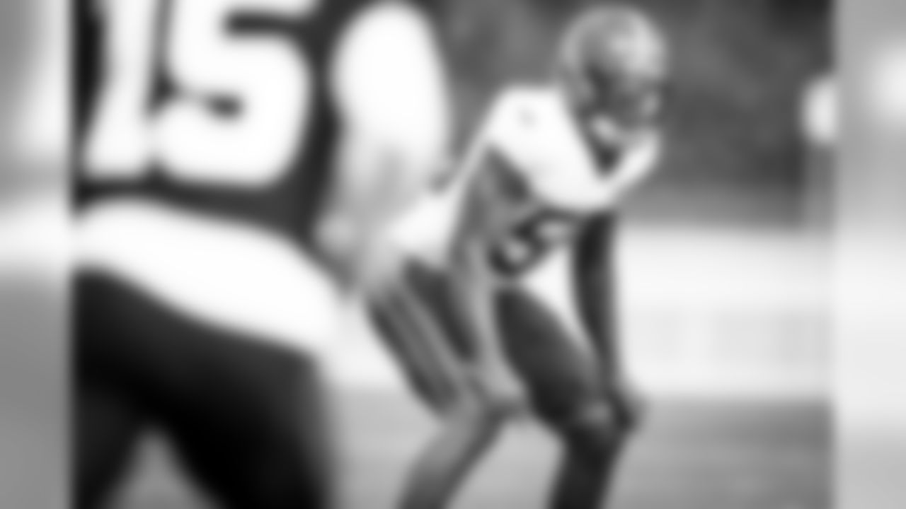 Linebacker Jacob Phillips (50) during practice on August 17, 2020